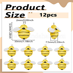 12Pcs Opaque Resin Pendants&nbsp;RESI-LP0001-33