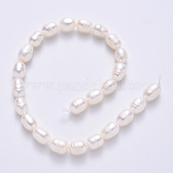 Natural Cultured Freshwater Pearl Beads Strands&nbsp;LS-PEAR-N012-06D