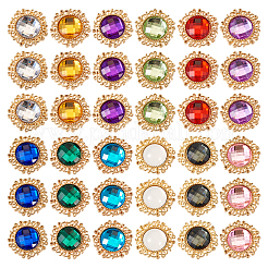 48Pcs 12 Colors Glass Cabochons&nbsp;GLAA-TA0001-52