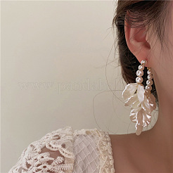 Petaline Alloy Hoop Earrings&nbsp;FS-WG7841D-01