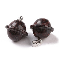 Natural Brecciated Jasper Pendants&nbsp;G-B041-01P-05