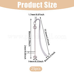 25Pcs Alloy Hook Bookmarks&nbsp;DIY-GL0006-31
