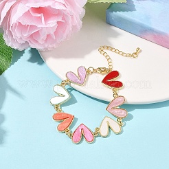 Alloy Acrylic Link Bracelets&nbsp;BJEW-FS00022