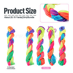 4 Bundles Segment Dyed Polyester Thread&nbsp;OCOR-TADJ0001-02