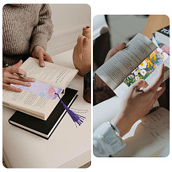 100Pcs Rectangle Paper Blank Bookmark&nbsp;HJEW-GL0001-24