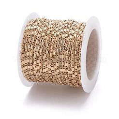 Real 18K Gold Plated Brass Bar Link Chains&nbsp;CHC-R126-08G