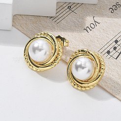 Brass Stud Earrings&nbsp;EJEW-R016-18G