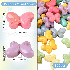 300Pcs Acrylic Beads&nbsp;SACR-PA0001-15