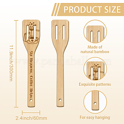 6Pcs Bamboo Spoons & Knifes & Forks&nbsp;AJEW-WH0411-044