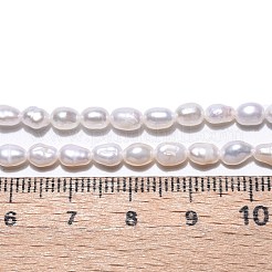 Natural Cultured Freshwater Pearl Beads Strands&nbsp;PEAR-N014-04E
