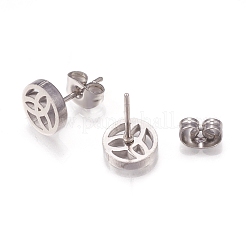 Tarnish Resistant 304 Stainless Steel Stud Earrings&nbsp;EJEW-N045-02P