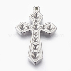 Tarnish Resistant 304 Stainless Steel Pendants Rhinestone/Cabochon Setting&nbsp;STAS-E445-18