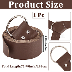 1Pc PU Leather Wrap Around Chain Belts&nbsp;AJEW-CL0002-73A