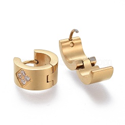 304 Stainless Steel Huggie Hoop Earrings&nbsp;X-EJEW-L252-022G