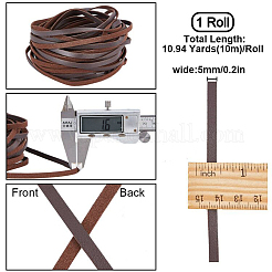 10M Flat Imitation Leather Cord&nbsp;LC-WH0003-08A-02