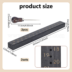 2 Bags Wood Bookbinding Signature Punching Tool Awl Guide&nbsp;AJEW-NB0009-52