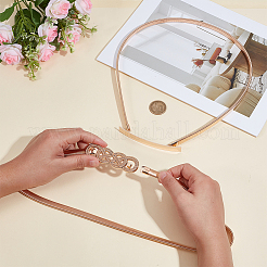 2Pcs 2 Styles Alloy Chain Belts with Fasteners&nbsp;AJEW-OC0014-77