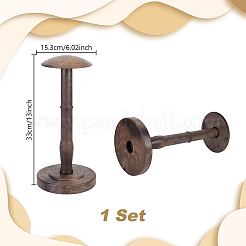 Plastic & Alloy Dome Shaped Stem Hat Rack&nbsp;AJEW-WH0871-03A