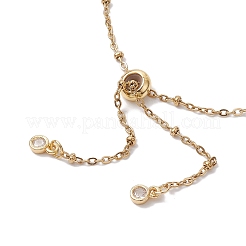 2Pcs 2 Colors 304 Stainless Steel Satellite Chain Bracelet Slider Making&nbsp;AJEW-JB01242