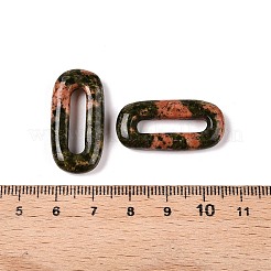 Natural Unakite Oval Pendants&nbsp;G-N342-105M