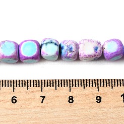 Dyed Natural Magnesite Beads Strands&nbsp;G-L617-B01-8mm-02