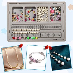 1Pc Plastic Flocked Bracelets Bead Design Boards&nbsp;DIY-YW0010-29