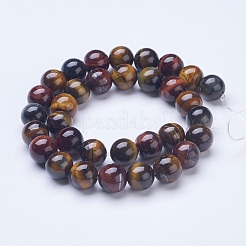 Natural Tiger Eye Beads Strands&nbsp;G-D855-07-12mm