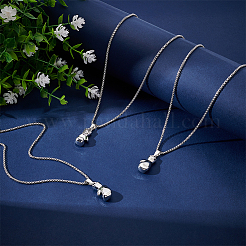 4Pcs Alloy Boxing Gloves Pendant Necklaces&nbsp;NJEW-UN0001-63AS