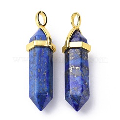 Natural Lapis Lazuli Pointed Pendants&nbsp;G-G025-01G-03