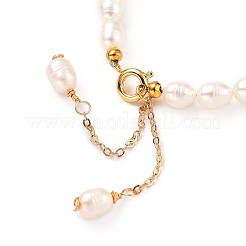 Natural Cultured Freshwater Pearl Beaded Bracelets&nbsp;BJEW-JB05325-01