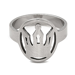 Non-Tarnish 201 Stainless Steel Finger Rings&nbsp;RJEW-G278-11P