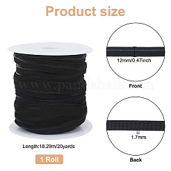 20 Yards Flat Polyester Non-Slip Elastic Band&nbsp;OCOR-WH0082-72A