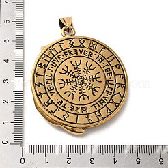 304 Stainless Steel Big Pendants&nbsp;LS-STAS-D091-05AG