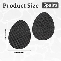 5 Pairs Anti Skid Rubber Shoes Bottom&nbsp;AJEW-DJ0004-80
