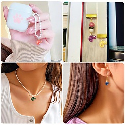 15Pcs 5 Colors Rack Plating Alloy Enamel Pendants&nbsp;ENAM-YW0009-15