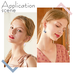 5 Styles Iron Resin Dangle Earring Sets&nbsp;EJEW-UN0002-80