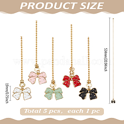 5Pcs Alloy Enamel Charms Ceiling Fan Pull Chain Extenders&nbsp;HJEW-LP00064