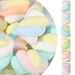18Pcs 6 Colors Resin Artificial Marshmallow Model&nbsp;DIY-SC0030-90