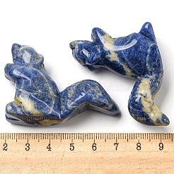 Natural & Synthetic Mixed Gemstone Carved Healing Squirrel Figurines&nbsp;DJEW-D012-01I