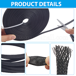 20M 2 Styles Flexible PE Cable Wrap Cord Protector&nbsp;OCOR-CL0001-03