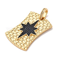 Brass Micro Pave Cubic Zirconia Pendants&nbsp;KK-U076-02G