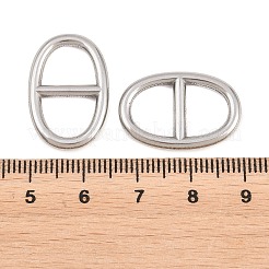304 Stainless Steel Oval Links Connector Charms&nbsp;STAS-F366-02B-P