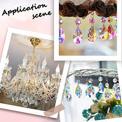 DIY Teardrop Glass Suncatchers Making Kit&nbsp;EGLA-SC0001-26
