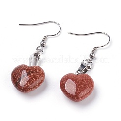 Natural & Synthetic Mixed Gemstone Dangle Earrings&nbsp;EJEW-JE02730