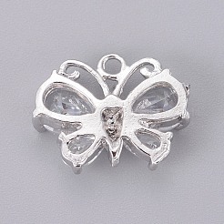 Brass Cubic Zirconia Pendants&nbsp;KK-F809-05P