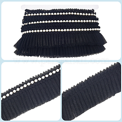 5Yards Polyester Lace Ribbon&nbsp;SRIB-GF0001-74C