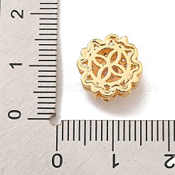 Brass Micro Pave Cubic Zirconia Beads&nbsp;KK-U037-29G-02