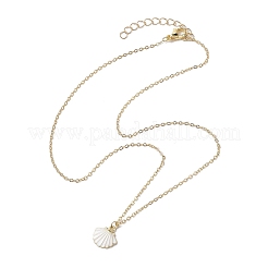 2Pcs Alloy Enamel Shell & Starfish Pendants Necklaces&nbsp;NJEW-JN04781