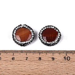 Natural Agate Rhinestone Beads&nbsp;G-Q487-03C