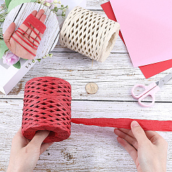 200M Raffia Paper Ribbon&nbsp;OCOR-WH20003-02C